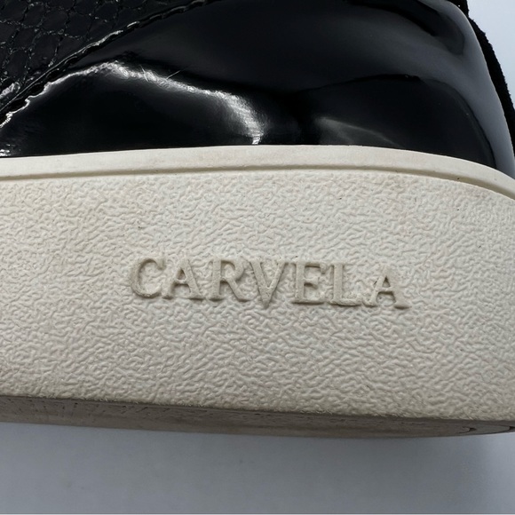 Kurt Geiger Carvela Black Suede Snakeskin Jagger Trainers Size 8.5 US / … - Picture 13 of 13